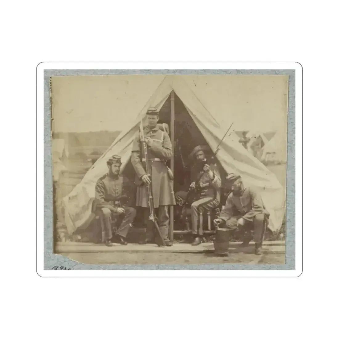 7Th New York State Militia, Camp Cameron, D.C., 1861 006 (U.S. Civil War) STICKER Vinyl Kiss-Cut Decal 3 Inch White - The Sticker Space