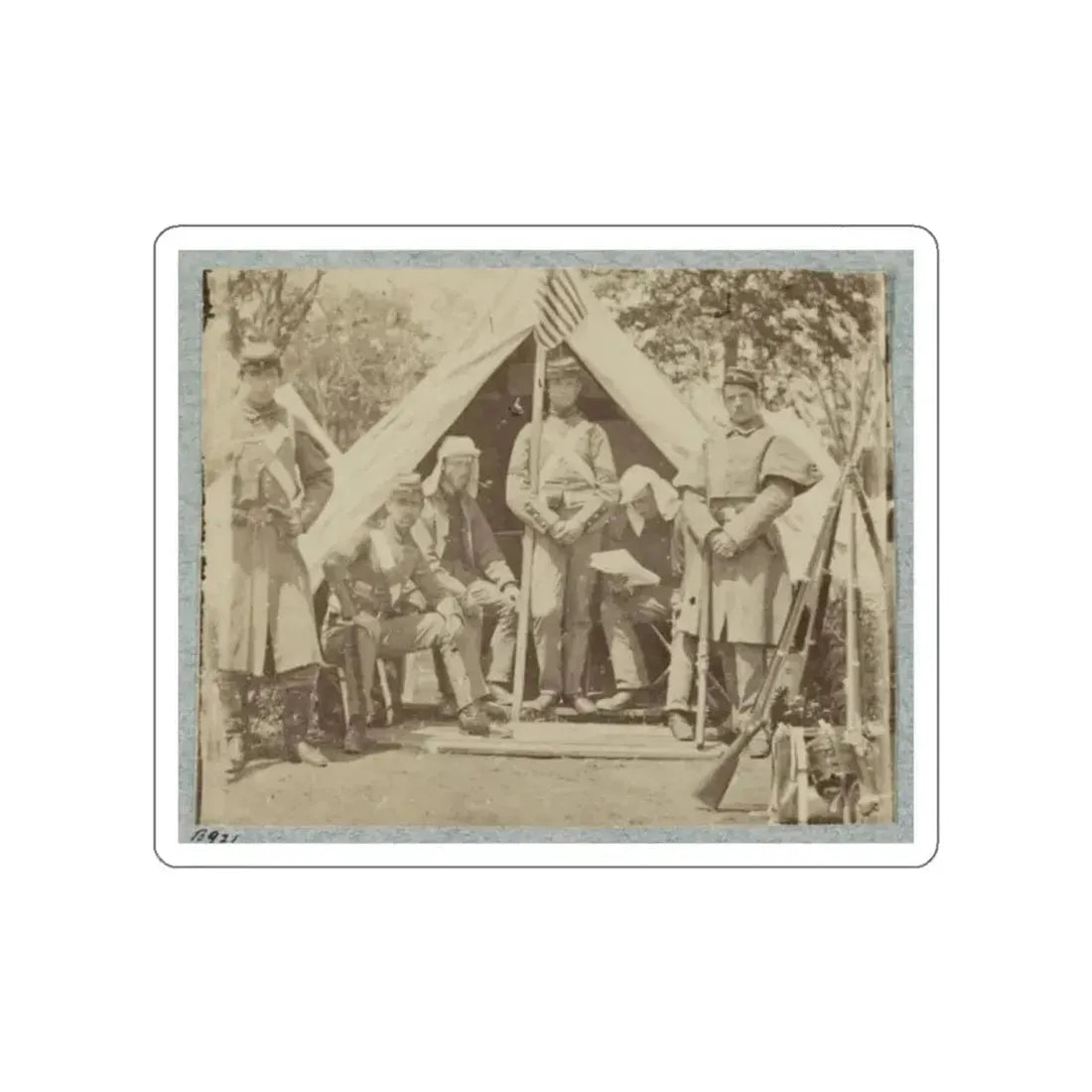7th New York State Militia, Camp Cameron, D.C., 1861 009 (U.S. Civil War) STICKER Vinyl Die-Cut Decal - The Sticker Space