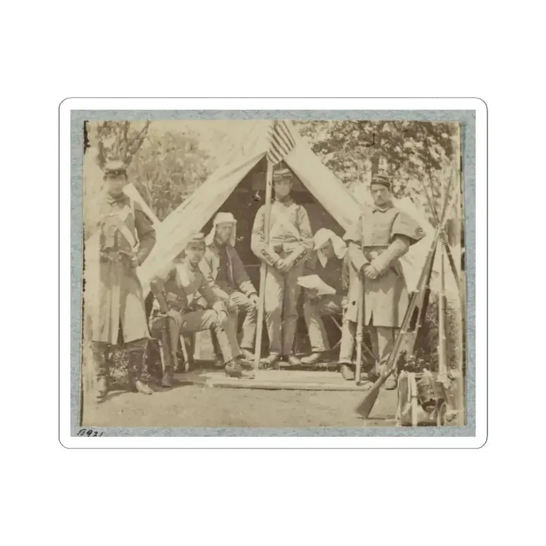 7Th New York State Militia, Camp Cameron, D.C., 1861 009 (U.S. Civil War) STICKER Vinyl Kiss-Cut Decal 3 Inch White - The Sticker Space