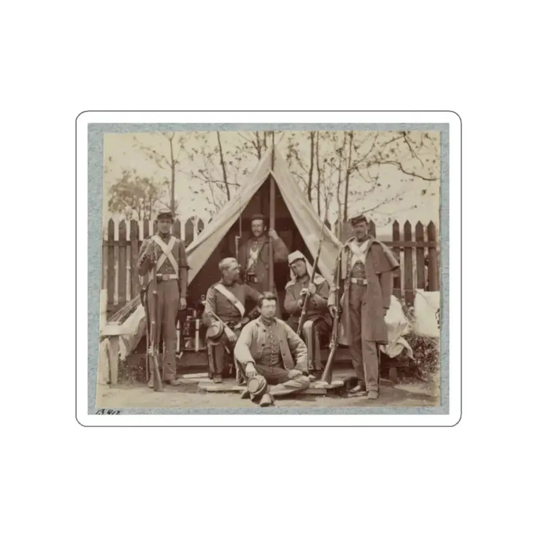 7th New York State Militia, Camp Cameron, D.C., 1861 010 (U.S. Civil War) STICKER Vinyl Die-Cut Decal - The Sticker Space