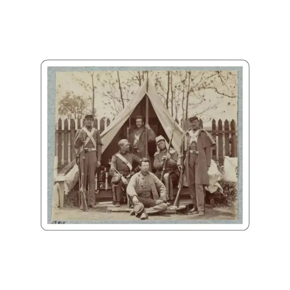 7th New York State Militia, Camp Cameron, D.C., 1861 010 (U.S. Civil War) STICKER Vinyl Die-Cut Decal White Die-Cut 2 Inch - The Sticker Space