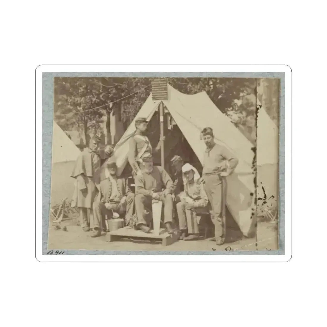 7Th New York State Militia, Camp Cameron, D.C., 1861 011 (U.S. Civil War) STICKER Vinyl Kiss-Cut Decal 2 Inch White - The Sticker Space