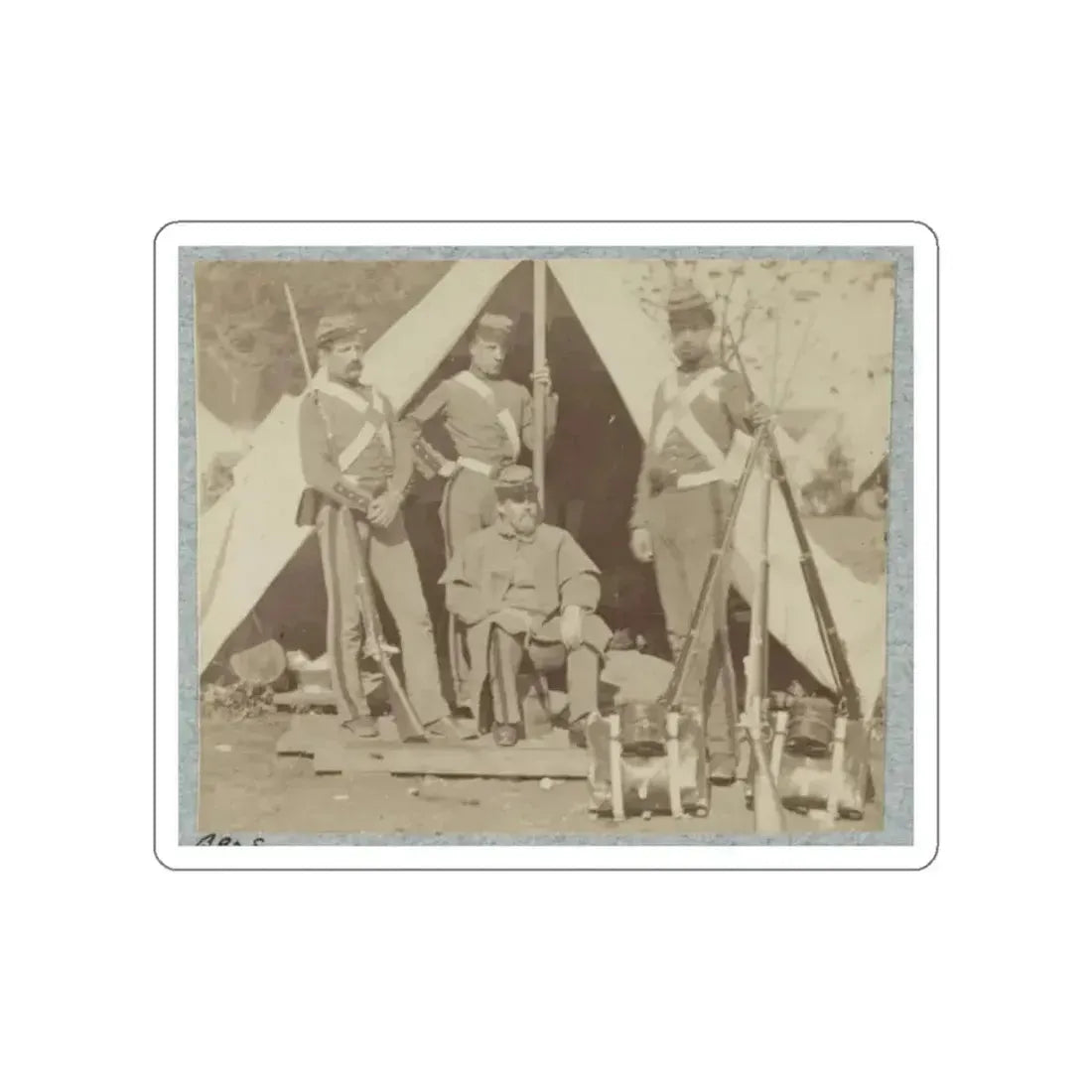 7th New York State Militia, Camp Cameron, D.C., 1861 013 (U.S. Civil War) STICKER Vinyl Die-Cut Decal White Die-Cut 2 Inch - The Sticker Space