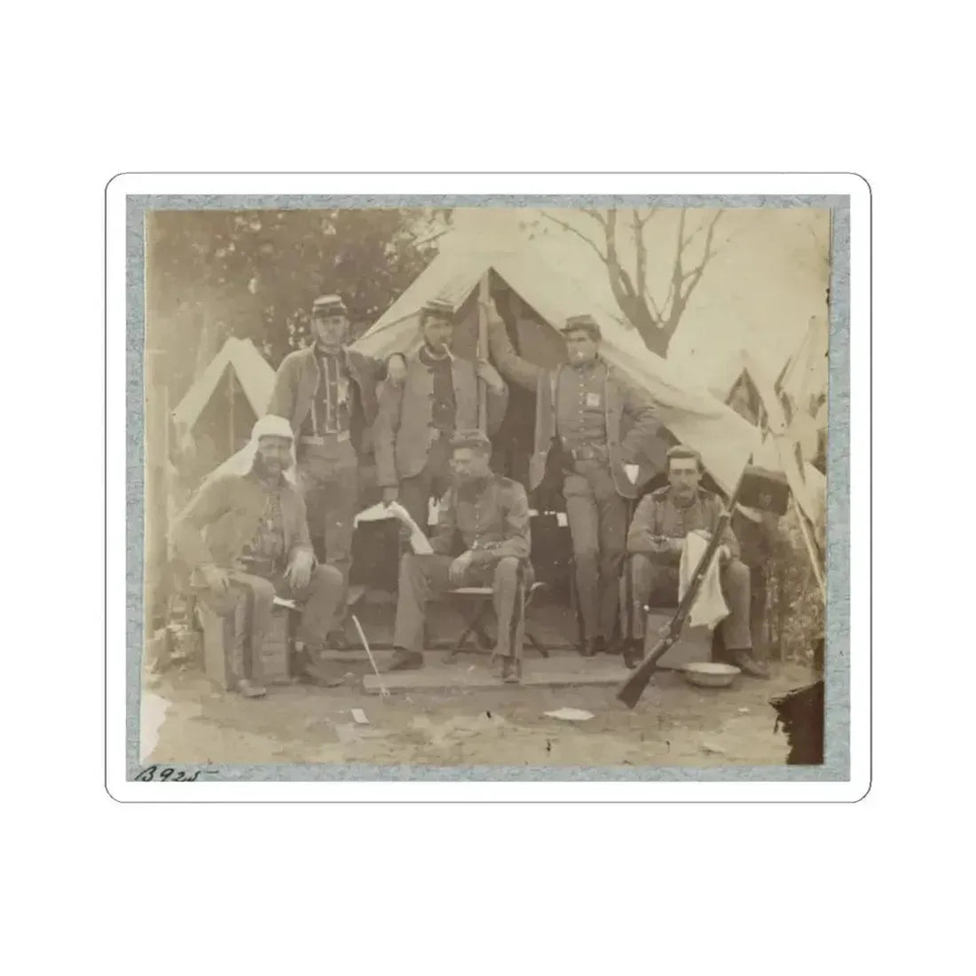 7Th New York State Militia, Camp Cameron, D.C., 1861 014 (U.S. Civil War) STICKER Vinyl Kiss-Cut Decal 3 Inch White - The Sticker Space