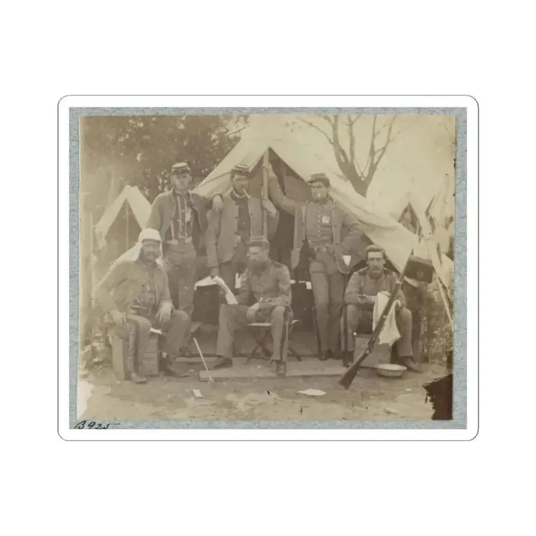 7Th New York State Militia, Camp Cameron, D.C., 1861 014 (U.S. Civil War) STICKER Vinyl Kiss-Cut Decal 6 Inch White - The Sticker Space