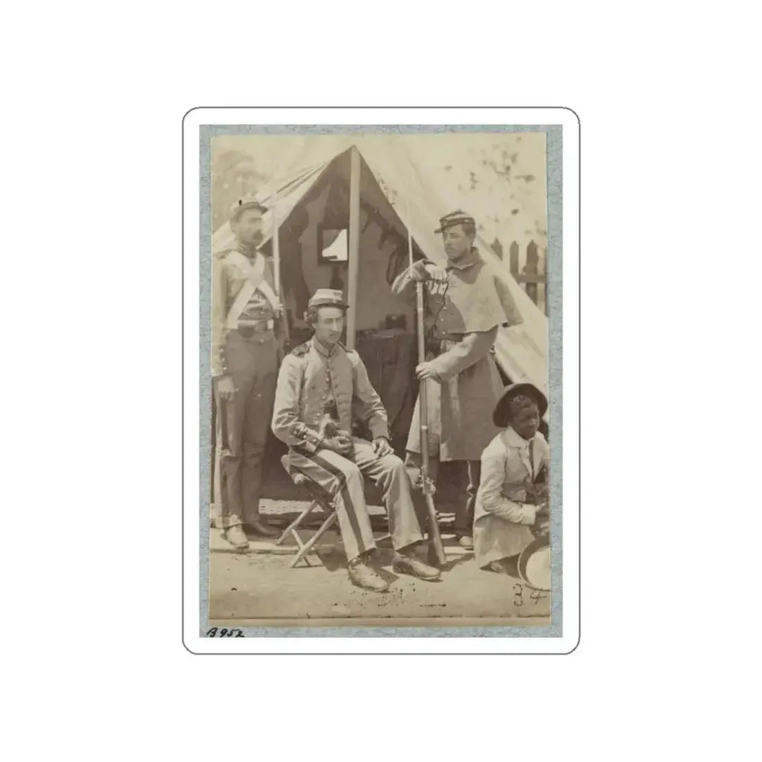 7th New York State Militia, Camp Cameron, D.C., 1861 016 (U.S. Civil War) STICKER Vinyl Die-Cut Decal - The Sticker Space