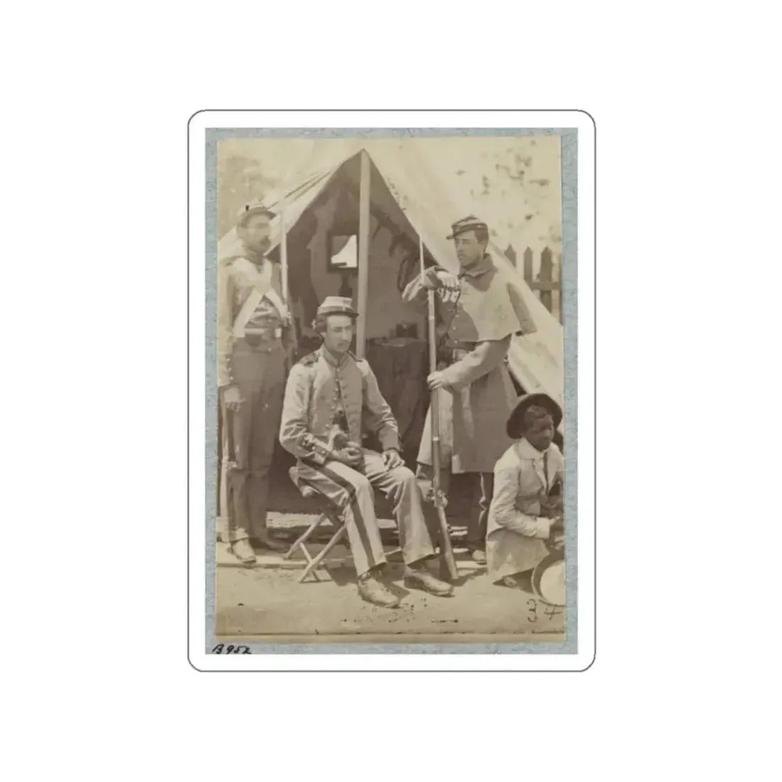 7th New York State Militia, Camp Cameron, D.C., 1861 016 (U.S. Civil War) STICKER Vinyl Die-Cut Decal White Die-Cut 2 Inch - The Sticker Space