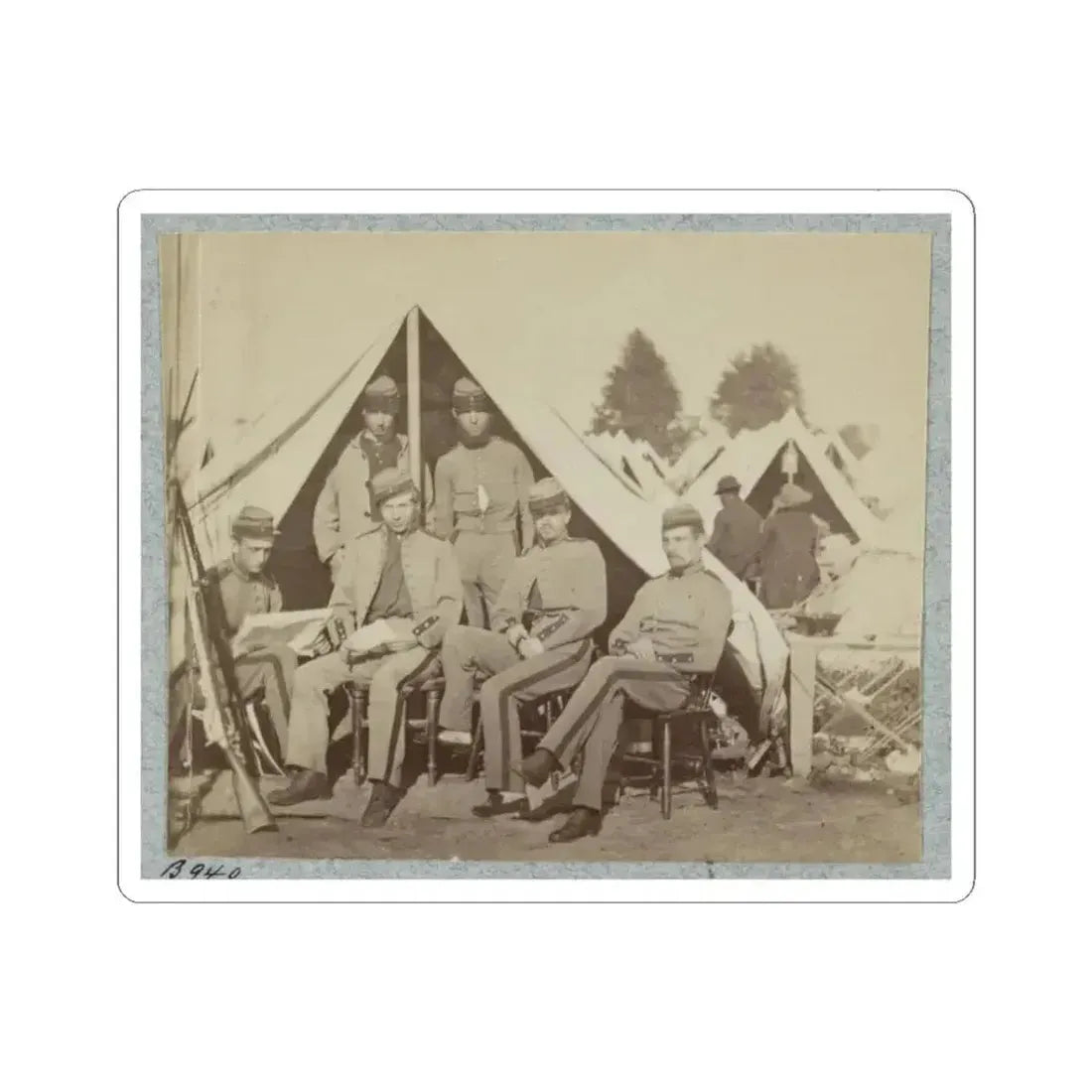 7Th New York State Militia, Camp Cameron, D.C., 1861 020 (U.S. Civil War) STICKER Vinyl Kiss-Cut Decal 3 Inch White - The Sticker Space