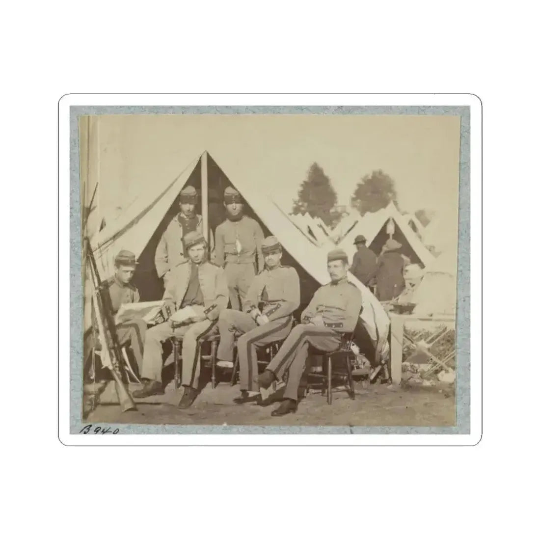 7Th New York State Militia, Camp Cameron, D.C., 1861 020 (U.S. Civil War) STICKER Vinyl Kiss-Cut Decal 6 Inch White - The Sticker Space