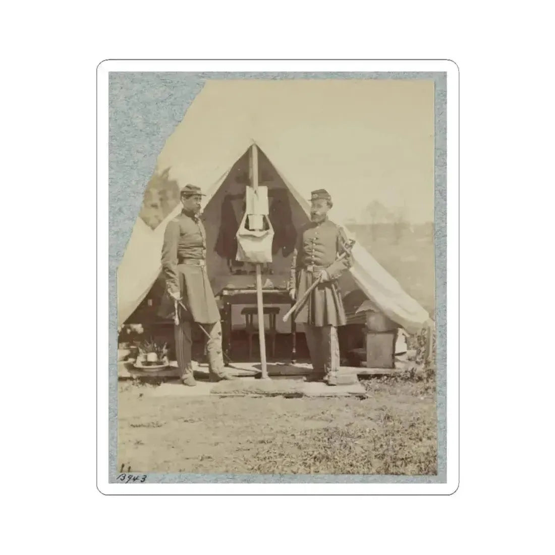 7Th New York State Militia, Camp Cameron, D.C., 1861 024 (U.S. Civil War) STICKER Vinyl Kiss-Cut Decal 6 Inch White - The Sticker Space