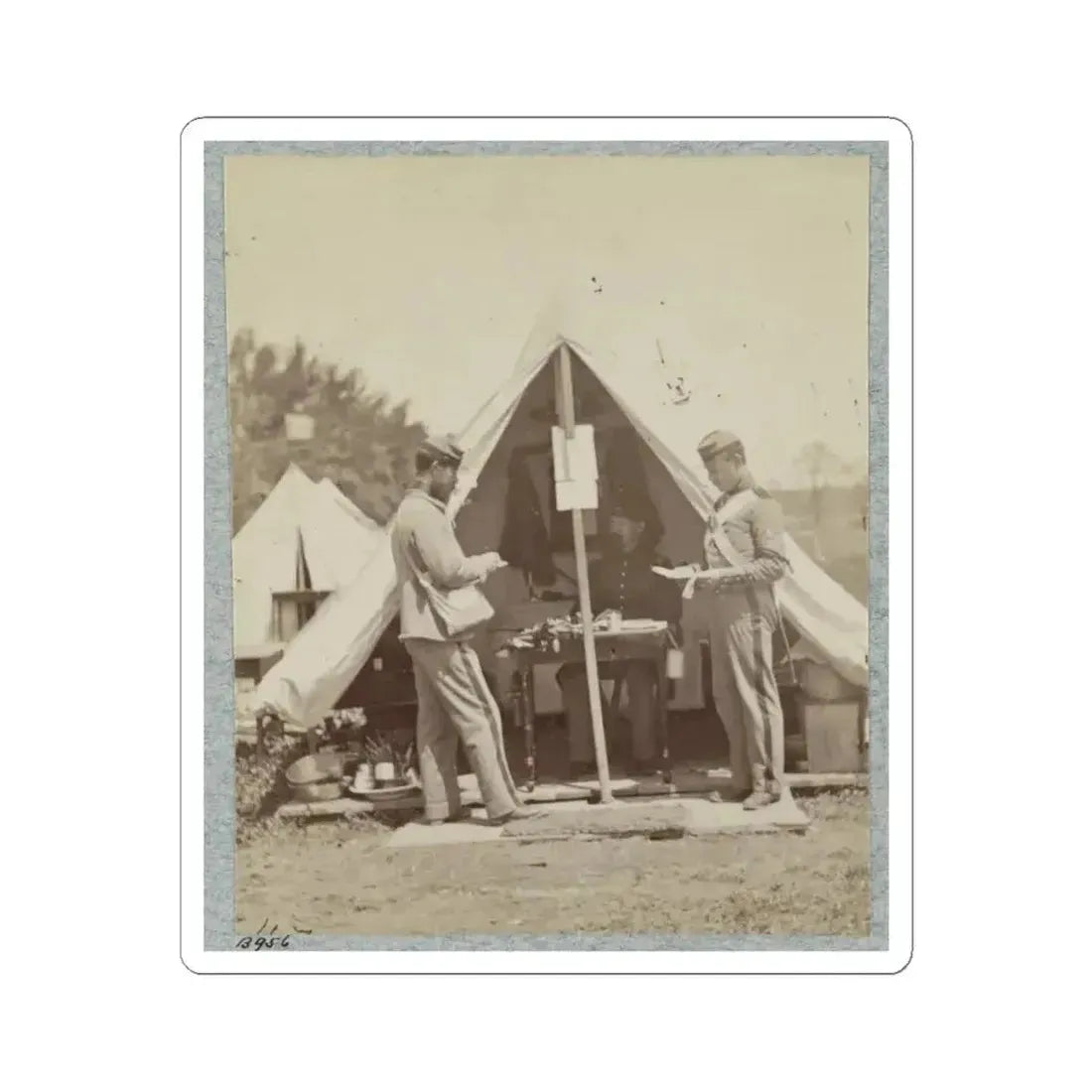 7Th New York State Militia, Camp Cameron, D.C., 1861 025 (U.S. Civil War) STICKER Vinyl Kiss-Cut Decal 4 Inch White - The Sticker Space