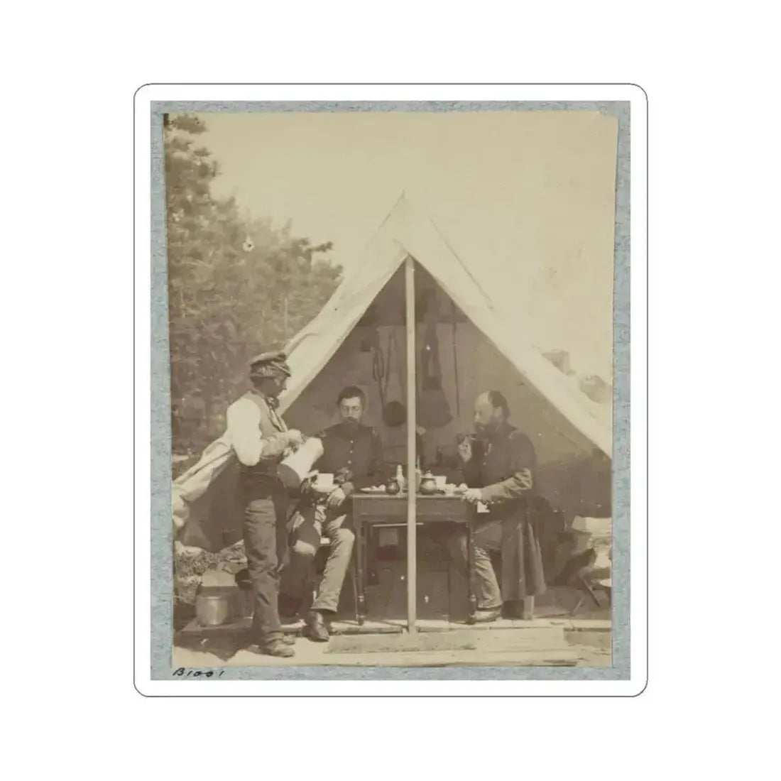 7Th New York State Militia, Camp Cameron, D.C., 1861 026 (U.S. Civil War) STICKER Vinyl Kiss-Cut Decal 4 Inch White - The Sticker Space