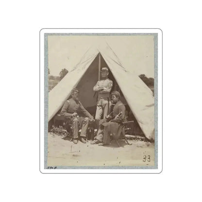 7th New York State Militia, Camp Cameron, D.C., 1861 027 (U.S. Civil War) STICKER Vinyl Die-Cut Decal White Die-Cut 5 Inch - The Sticker Space