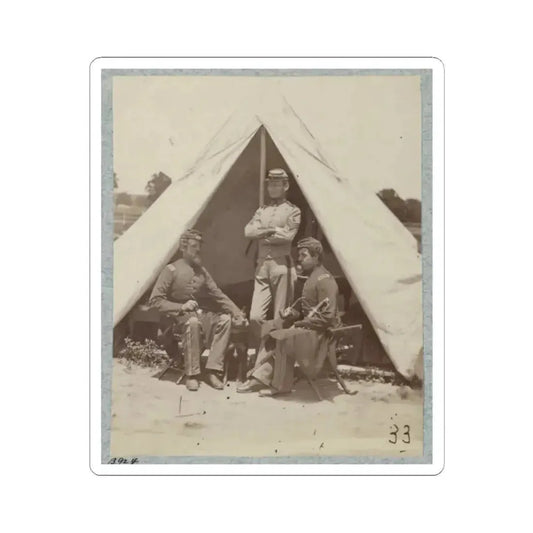 7Th New York State Militia, Camp Cameron, D.C., 1861 027 (U.S. Civil War) STICKER Vinyl Kiss-Cut Decal 2 Inch White - The Sticker Space