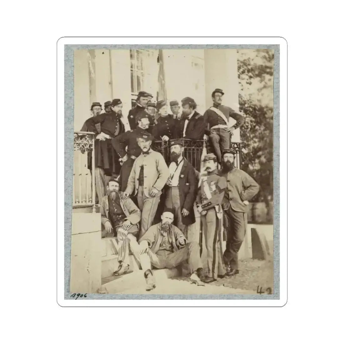 7Th New York State Militia, Camp Cameron, D.C., 1861 028 (U.S. Civil War) STICKER Vinyl Kiss-Cut Decal 4 Inch White - The Sticker Space