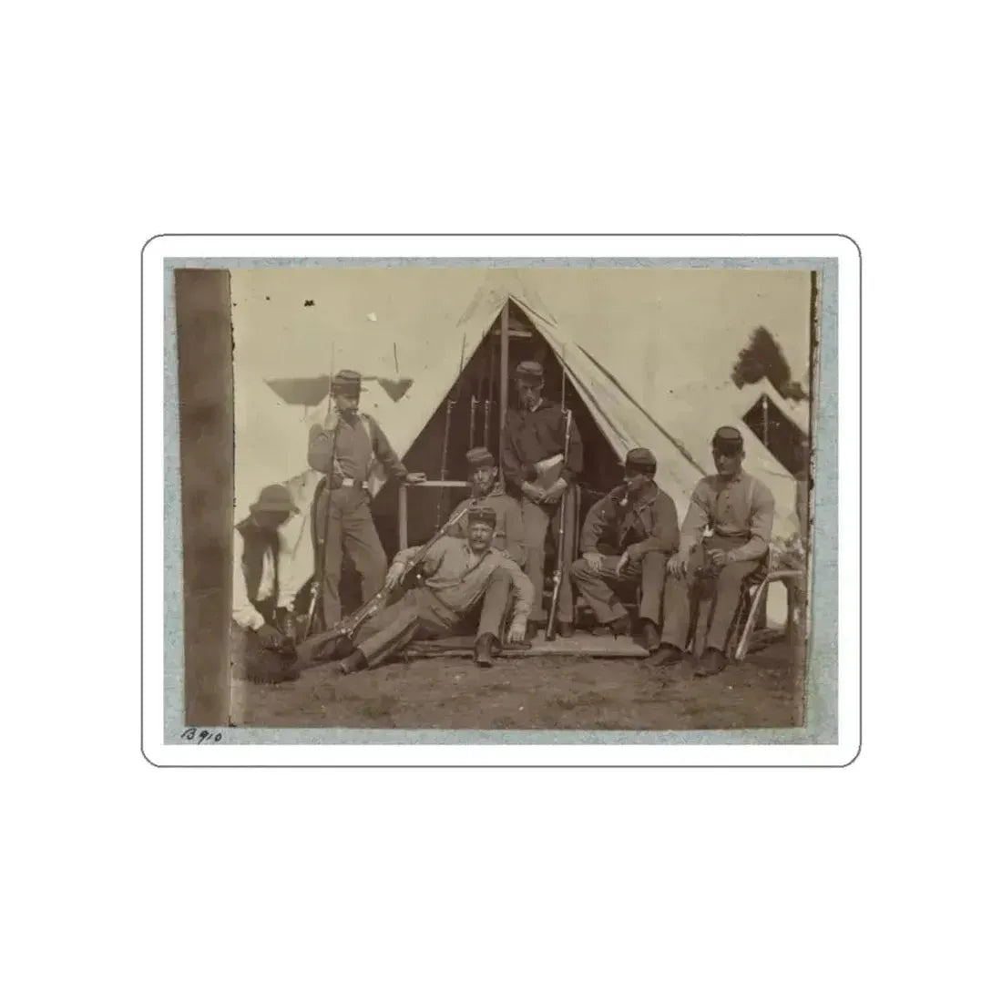 7th New York State Militia, Camp Cameron, D.C., 1861 030 (U.S. Civil War) STICKER Vinyl Die-Cut Decal White Die-Cut 3 Inch - The Sticker Space