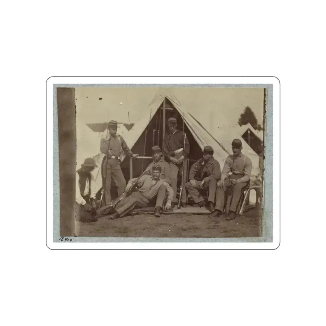 7th New York State Militia, Camp Cameron, D.C., 1861 030 (U.S. Civil War) STICKER Vinyl Die-Cut Decal White Die-Cut 4 Inch - The Sticker Space