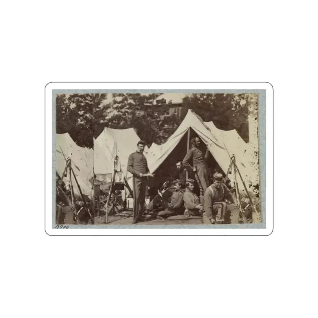 7th New York State Militia, Camp Cameron, D.C., 1861 033 (U.S. Civil War) STICKER Vinyl Die-Cut Decal White Die-Cut 2 Inch - The Sticker Space