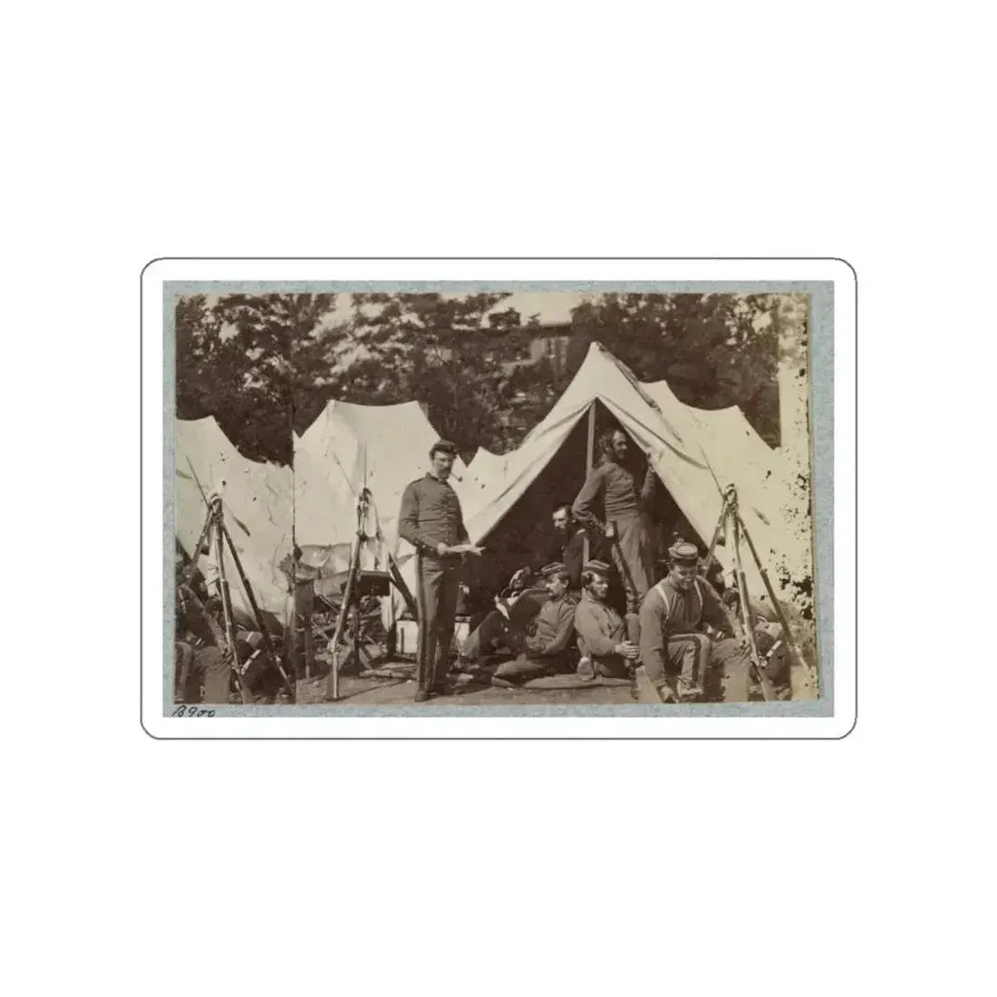 7th New York State Militia, Camp Cameron, D.C., 1861 033 (U.S. Civil War) STICKER Vinyl Die-Cut Decal White Die-Cut 3 Inch - The Sticker Space