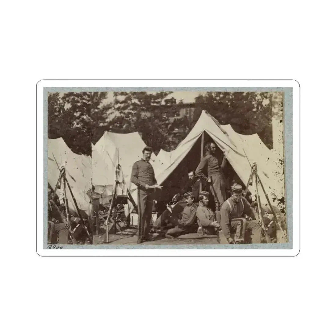 7Th New York State Militia, Camp Cameron, D.C., 1861 033 (U.S. Civil War) STICKER Vinyl Kiss-Cut Decal 3 Inch White - The Sticker Space