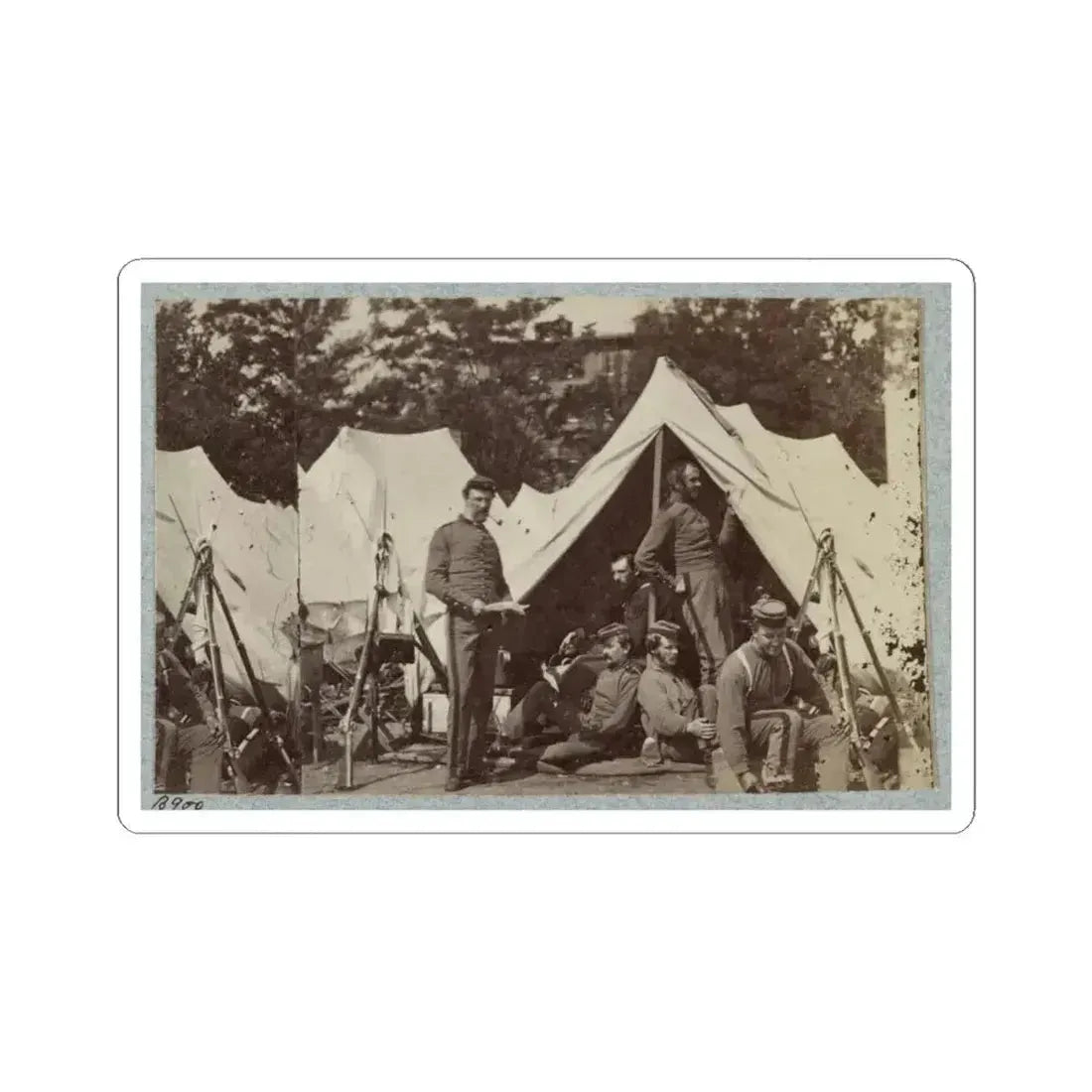 7Th New York State Militia, Camp Cameron, D.C., 1861 033 (U.S. Civil War) STICKER Vinyl Kiss-Cut Decal 4 Inch White - The Sticker Space