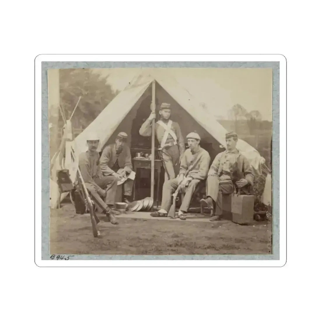 7Th New York State Militia, Camp Cameron, D.C., 1861 034 (U.S. Civil War) STICKER Vinyl Kiss-Cut Decal 2 Inch White - The Sticker Space