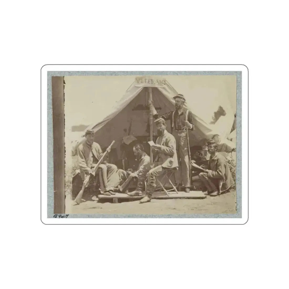 7th New York State Militia, Camp Cameron, D.C., 1861 035 (U.S. Civil War) STICKER Vinyl Die-Cut Decal White Die-Cut 5 Inch - The Sticker Space