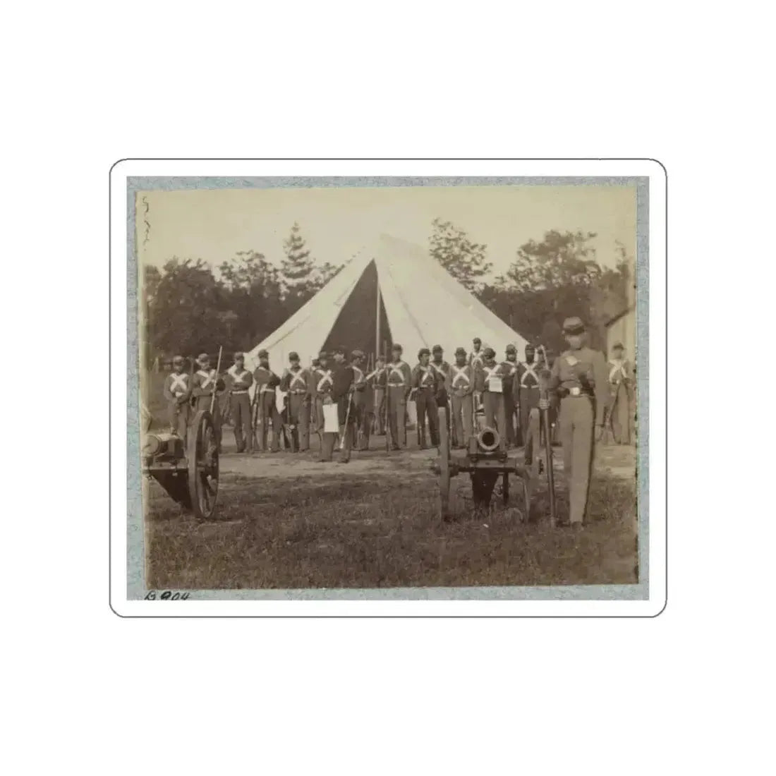 7th New York State Militia, Camp Cameron, D.C., 1861 036 (U.S. Civil War) STICKER Vinyl Die-Cut Decal White Die-Cut 5 Inch - The Sticker Space