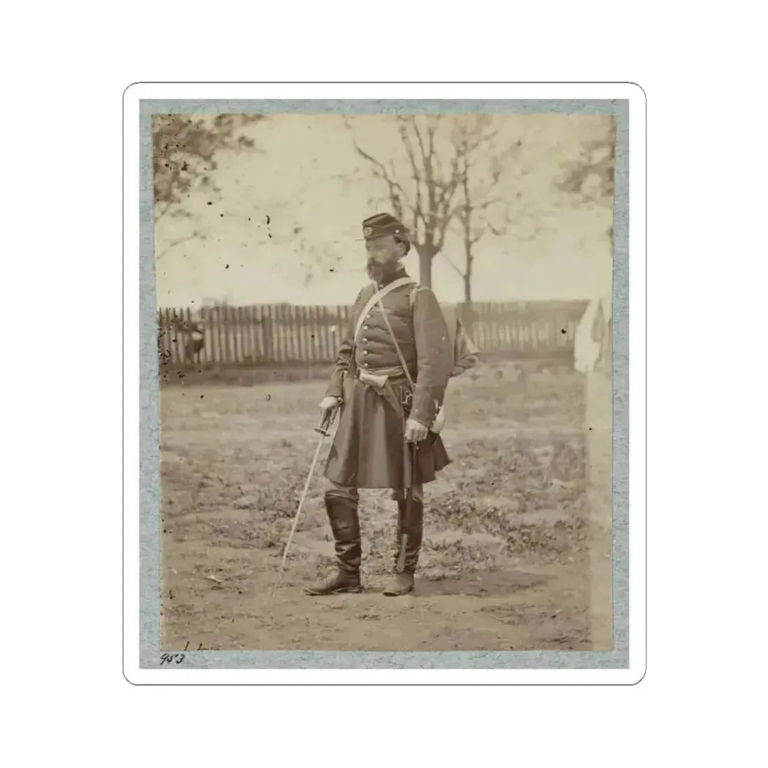 7Th New York State Militia, Camp Cameron, D.C., 1861. (U.S. Civil War) STICKER Vinyl Kiss-Cut Decal 4 Inch White - The Sticker Space