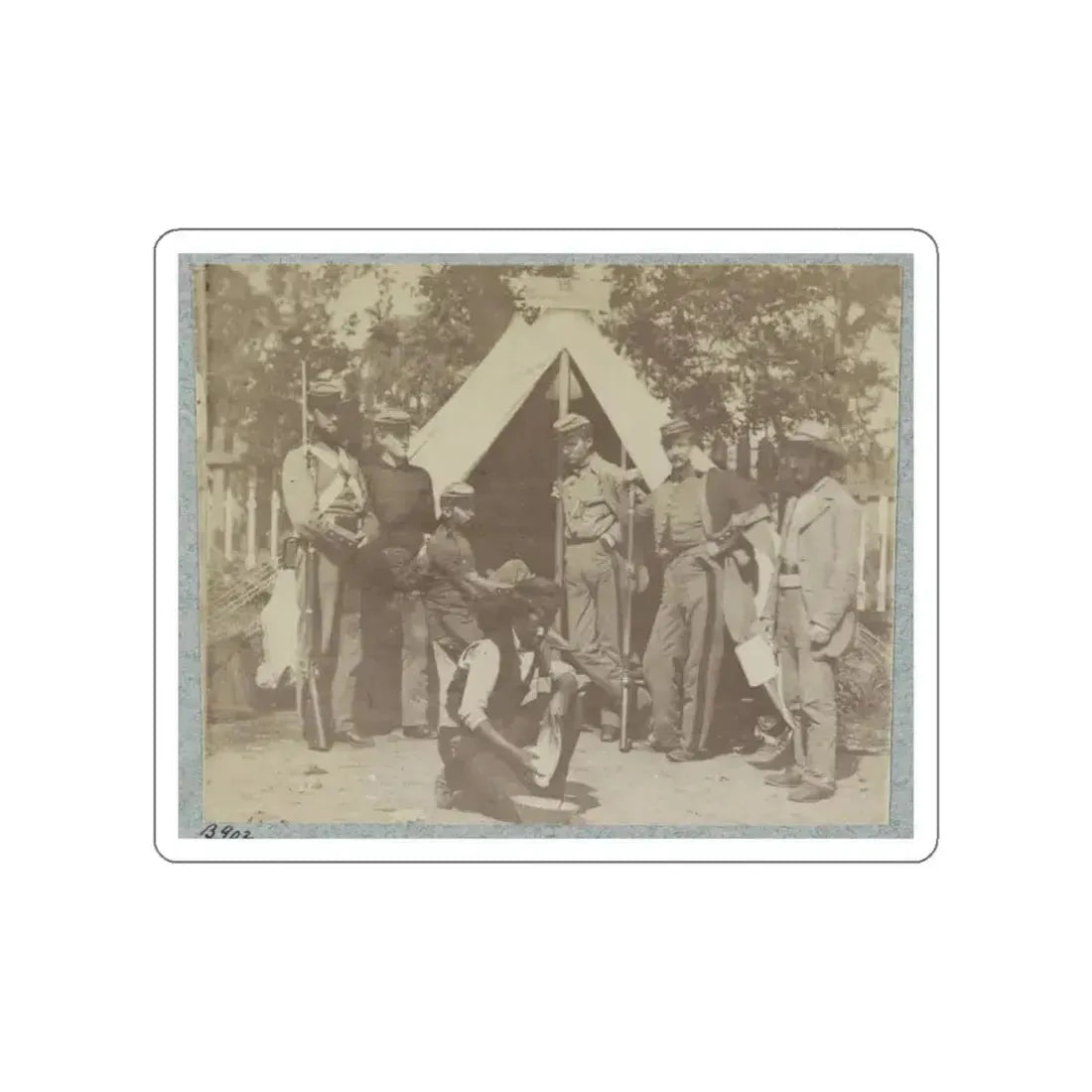 7th N.Y. State Militia, Camp Cameron, D.C., 1861 001 (U.S. Civil War) STICKER Vinyl Die-Cut Decal White Die-Cut 6 Inch - The Sticker Space