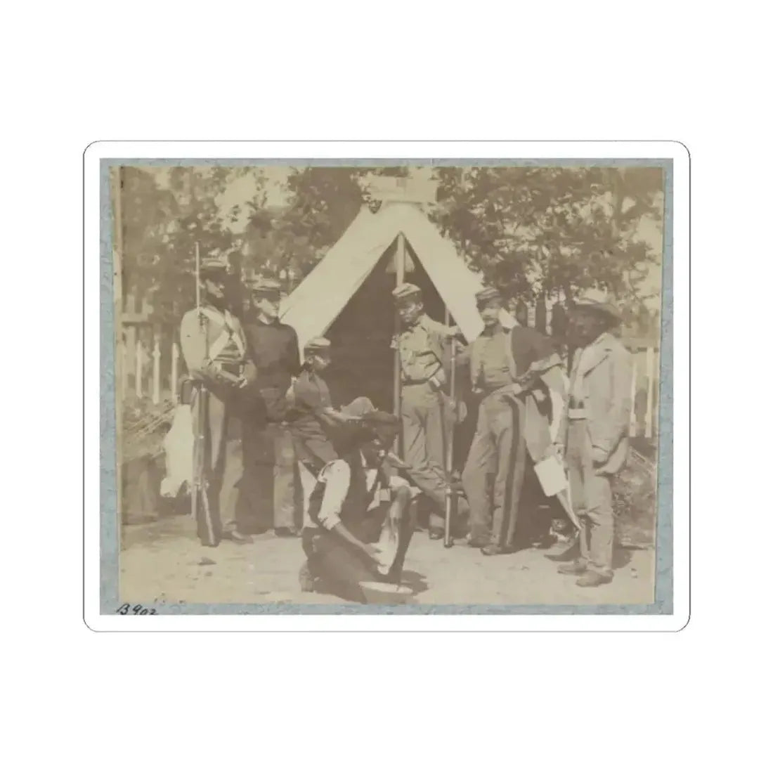7Th N.Y. State Militia, Camp Cameron, D.C., 1861 001 (U.S. Civil War) STICKER Vinyl Kiss-Cut Decal 2 Inch White - The Sticker Space