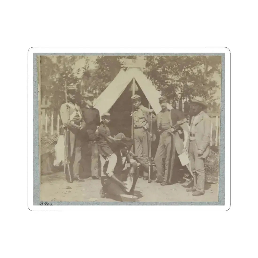 7Th N.Y. State Militia, Camp Cameron, D.C., 1861 001 (U.S. Civil War) STICKER Vinyl Kiss-Cut Decal 3 Inch White - The Sticker Space