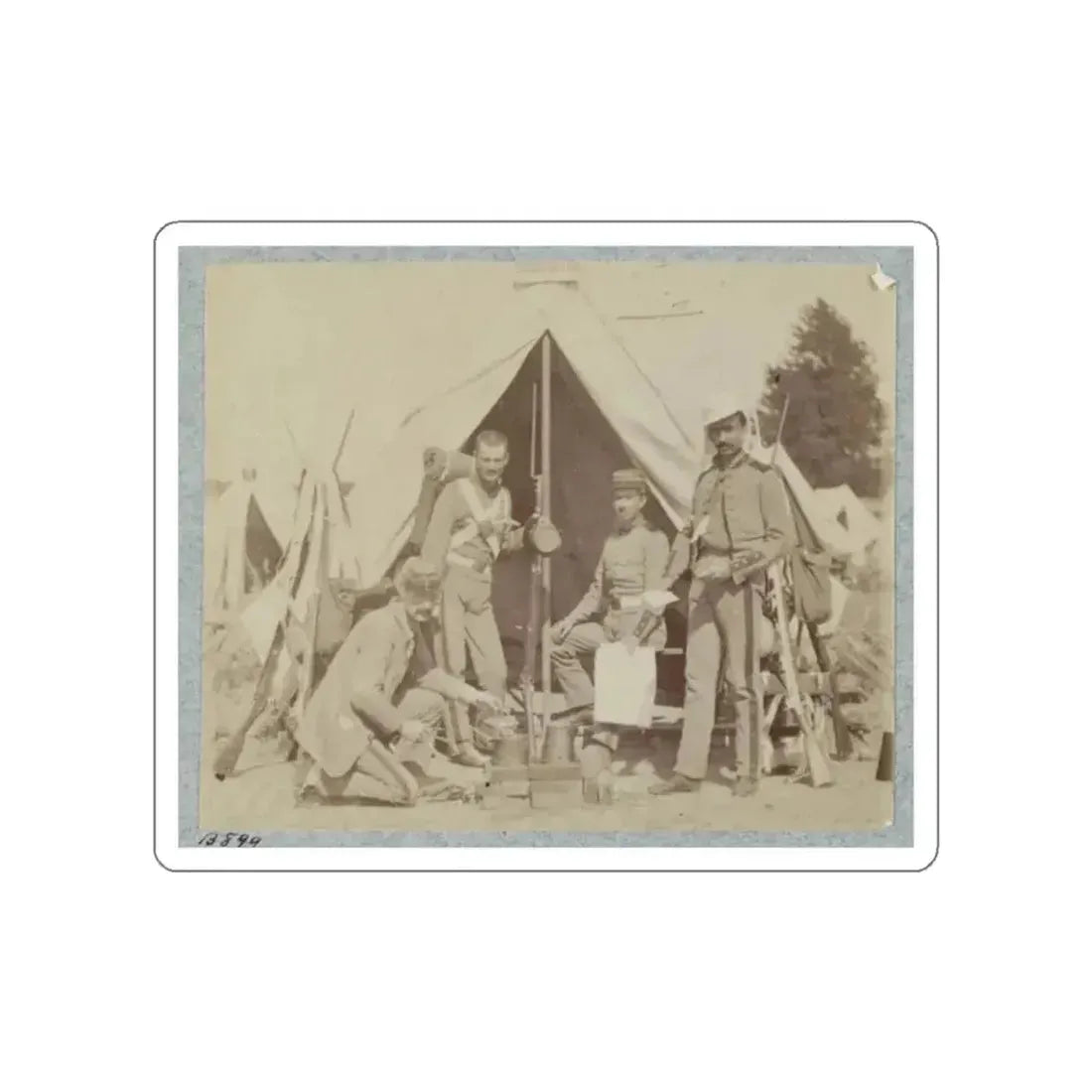 7th N.Y. State Militia, Camp Cameron, D.C., 1861 003 (U.S. Civil War) STICKER Vinyl Die-Cut Decal White Die-Cut 2 Inch - The Sticker Space