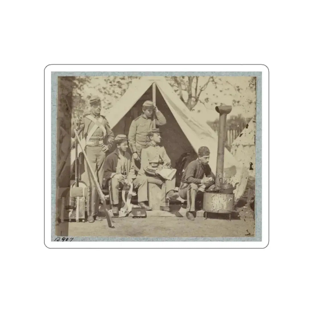 7th N.Y. State Militia, Camp Cameron, D.C., 1861 004 (U.S. Civil War) STICKER Vinyl Die-Cut Decal - The Sticker Space