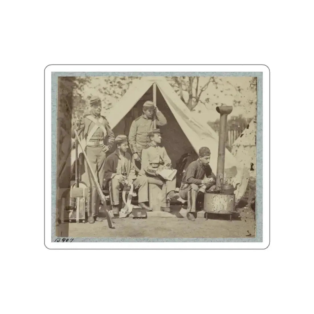 7th N.Y. State Militia, Camp Cameron, D.C., 1861 004 (U.S. Civil War) STICKER Vinyl Die-Cut Decal White Die-Cut 4 Inch - The Sticker Space