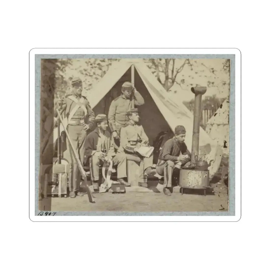 7Th N.Y. State Militia, Camp Cameron, D.C., 1861 004 (U.S. Civil War) STICKER Vinyl Kiss-Cut Decal 2 Inch White - The Sticker Space