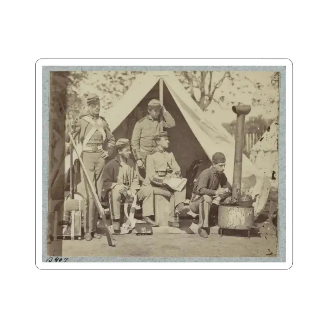 7Th N.Y. State Militia, Camp Cameron, D.C., 1861 004 (U.S. Civil War) STICKER Vinyl Kiss-Cut Decal 3 Inch White - The Sticker Space