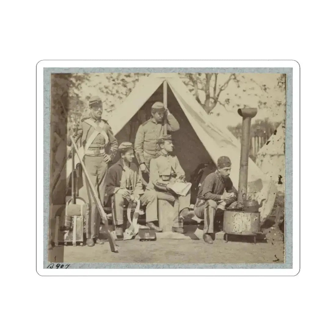 7Th N.Y. State Militia, Camp Cameron, D.C., 1861 004 (U.S. Civil War) STICKER Vinyl Kiss-Cut Decal 4 Inch White - The Sticker Space