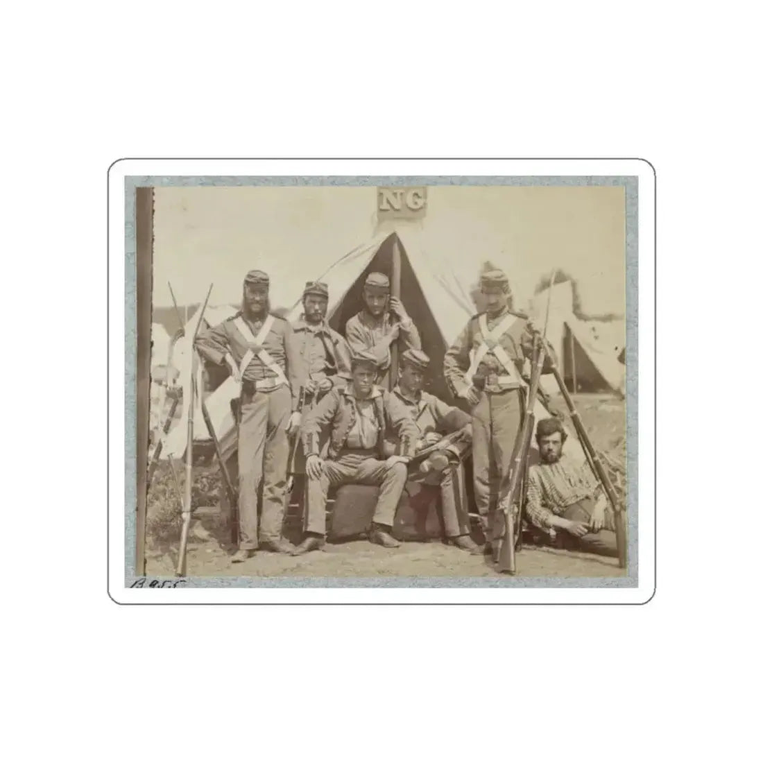 7th N.Y. State Militia, Camp Cameron, D.C., 1861 005 (U.S. Civil War) STICKER Vinyl Die-Cut Decal White Die-Cut 3 Inch - The Sticker Space