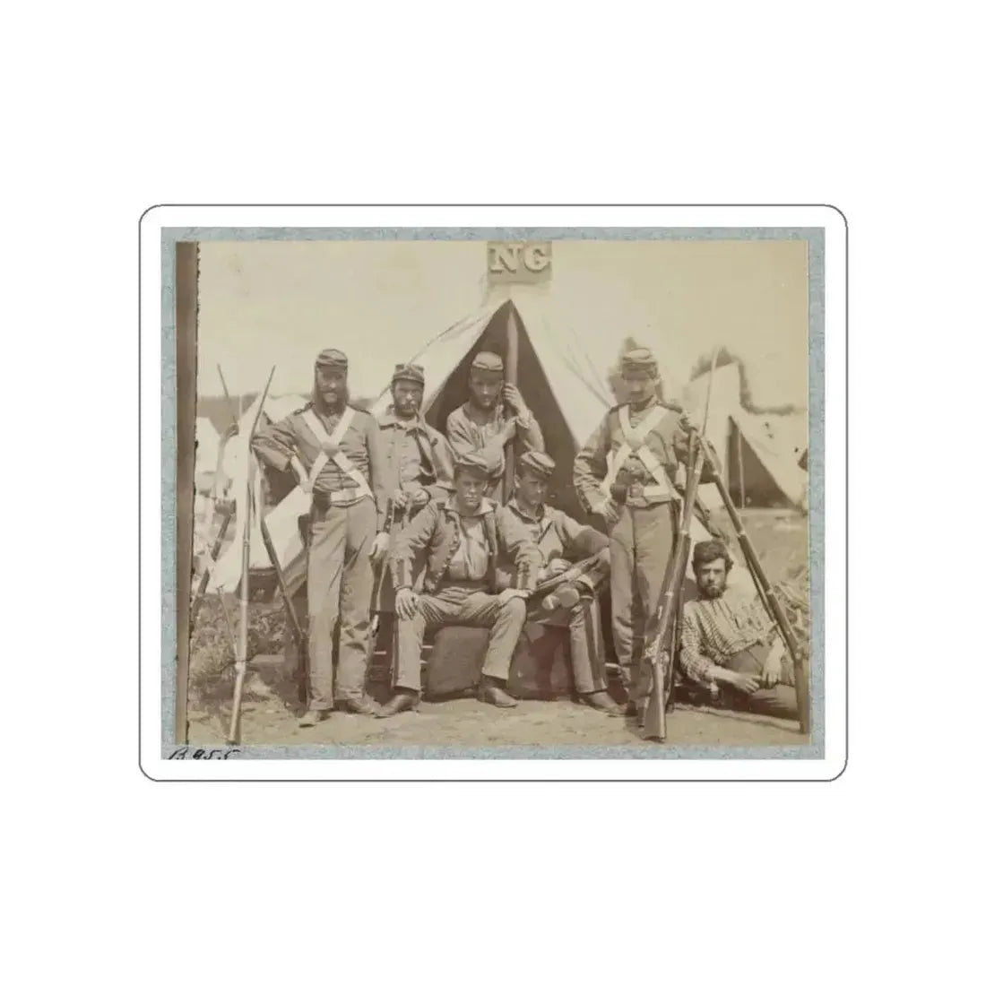 7th N.Y. State Militia, Camp Cameron, D.C., 1861 005 (U.S. Civil War) STICKER Vinyl Die-Cut Decal White Die-Cut 4 Inch - The Sticker Space