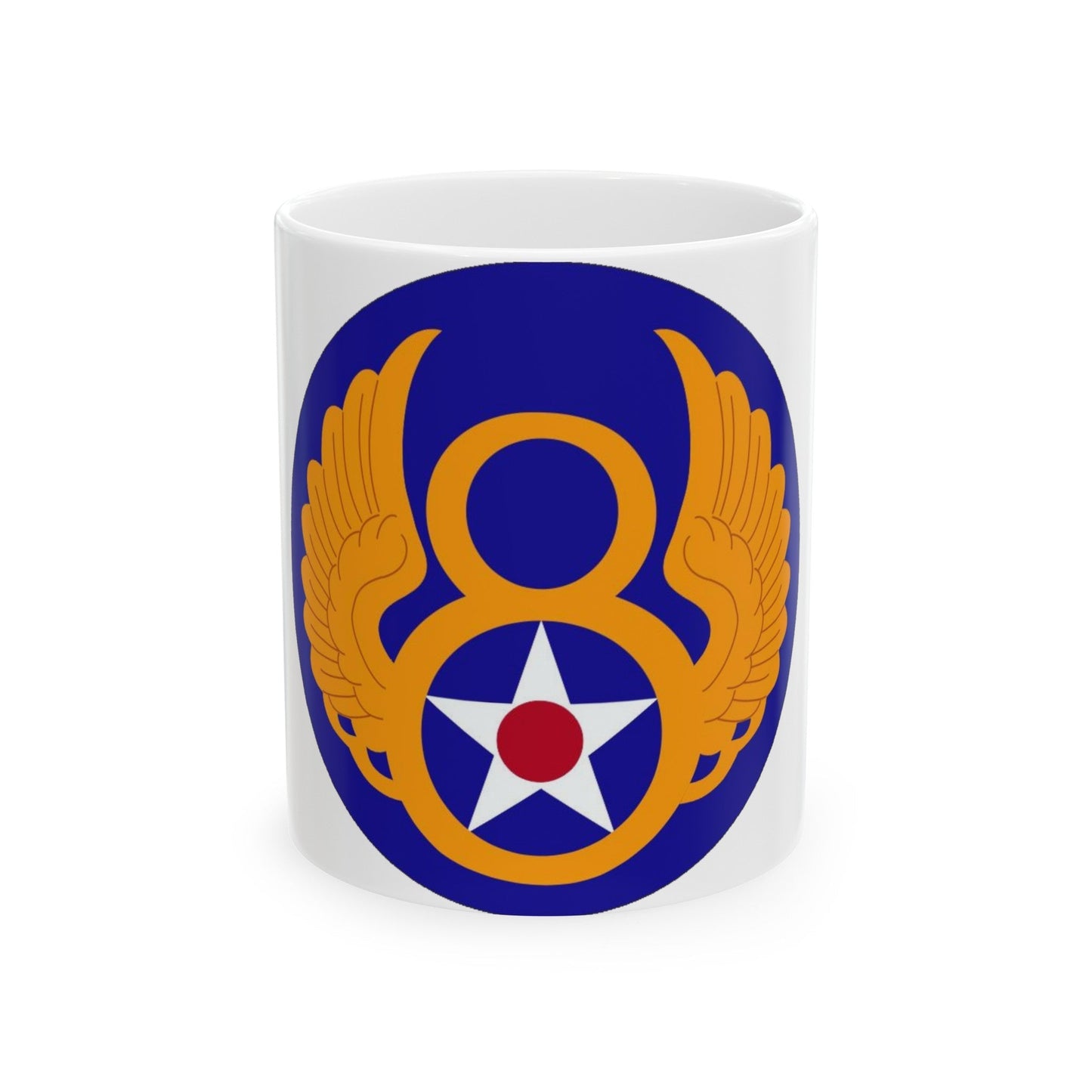 8 Air Force (U.S. Army) White Coffee Mug-11oz-The Sticker Space