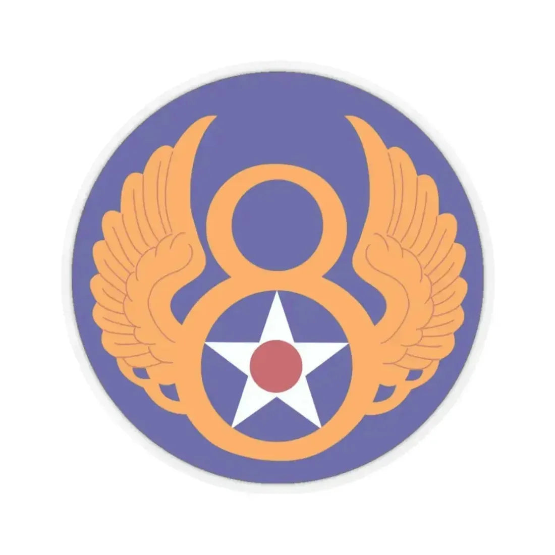 8 Air Force (U.S. Army) STICKER Vinyl Kiss-Cut Decal 3 Inch Transparent - The Sticker Space