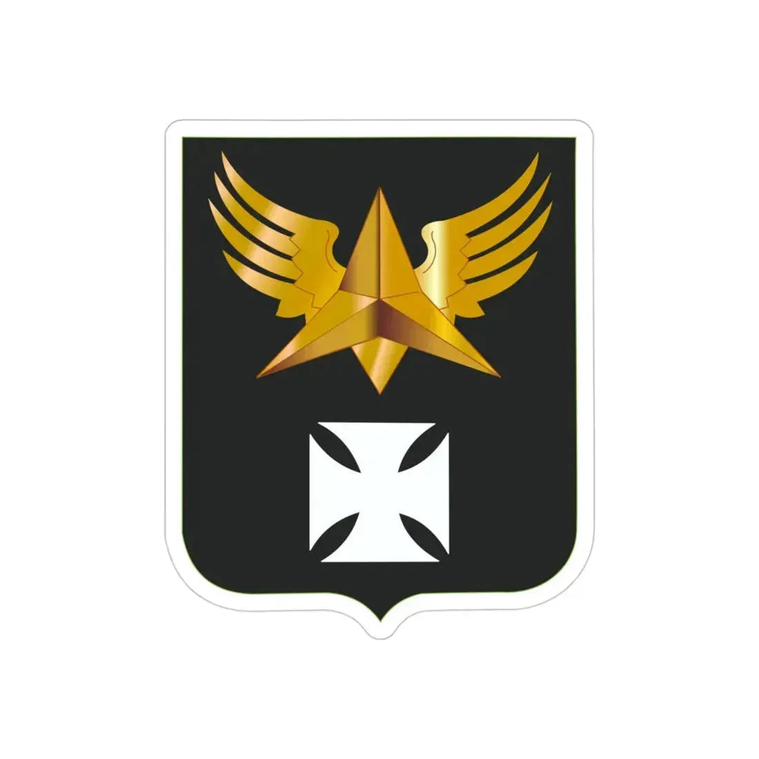 8 Aviation Battalion 2 (U.S. Army) REVERSE PRINT Transparent Die-Cut STICKER 4 Inch Die-Cut Transparent - The Sticker Space