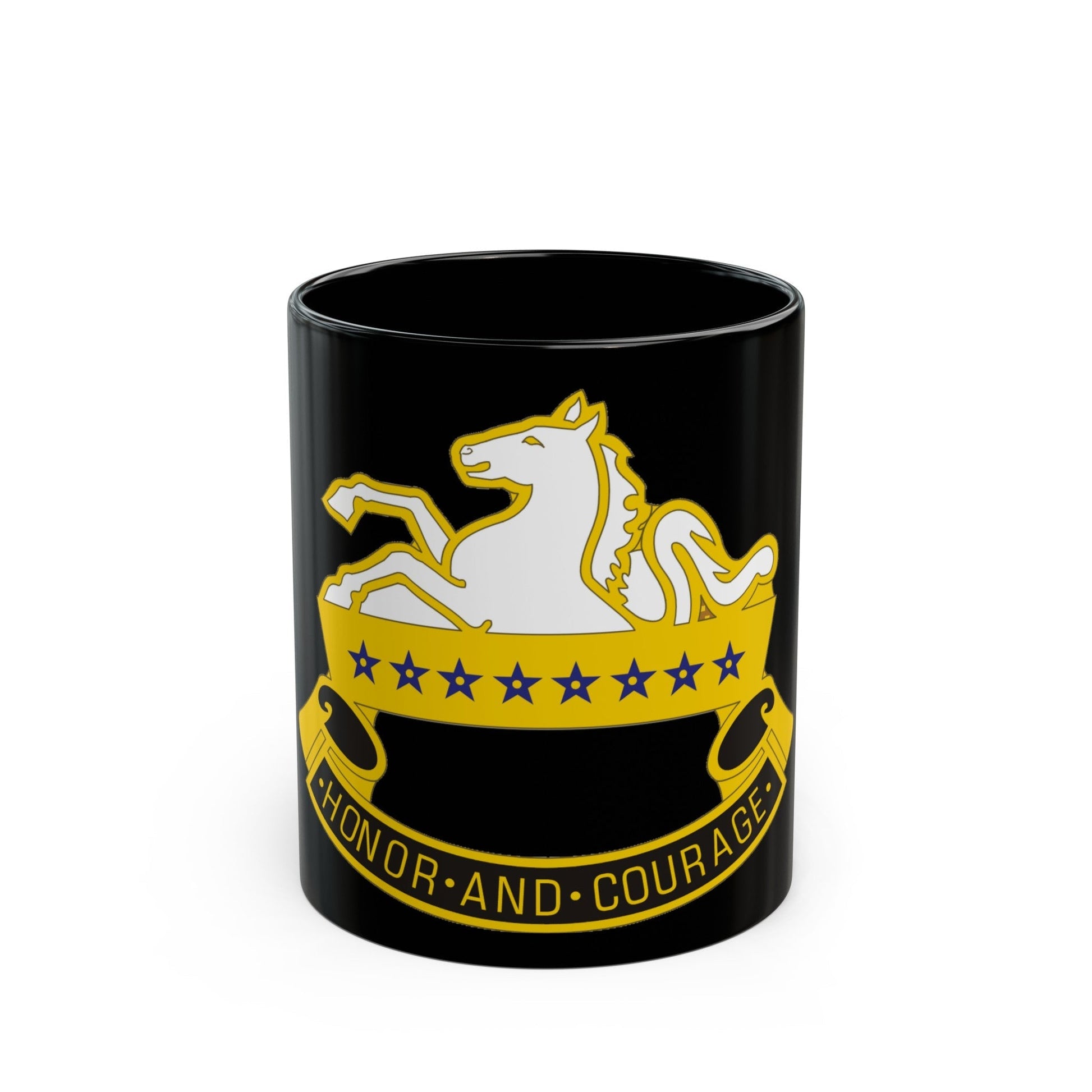 8 Cavalry Regiment (U.S. Army) Black Coffee Mug-11oz-The Sticker Space