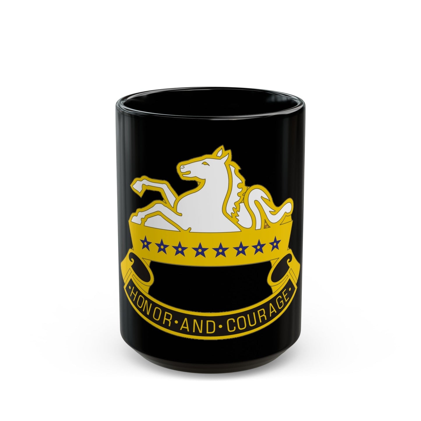 8 Cavalry Regiment (U.S. Army) Black Coffee Mug-15oz-The Sticker Space