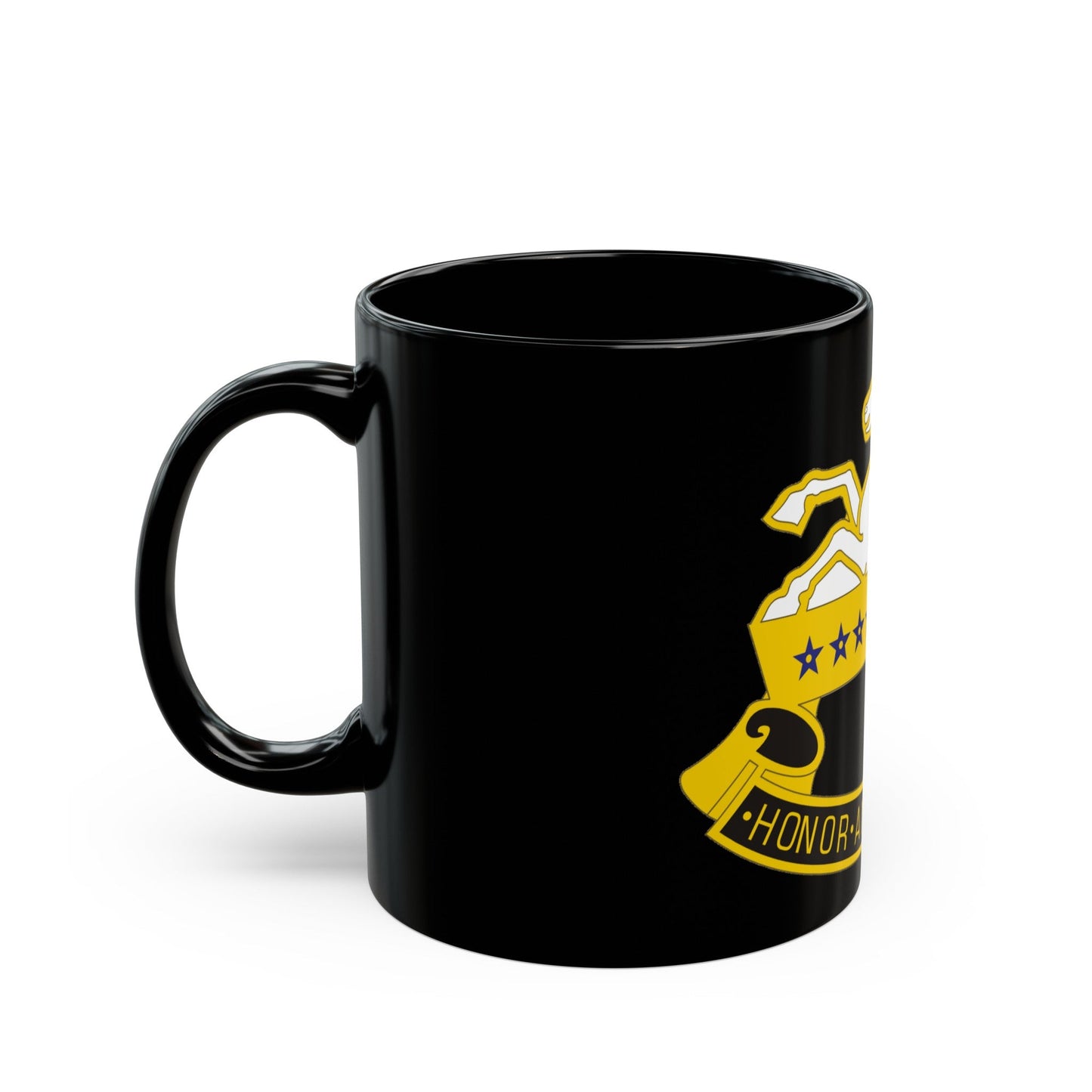 8 Cavalry Regiment (U.S. Army) Black Coffee Mug-The Sticker Space