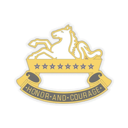 8 Cavalry Regiment (U.S. Army) STICKER Vinyl Kiss-Cut Decal 3 Inch Transparent - The Sticker Space