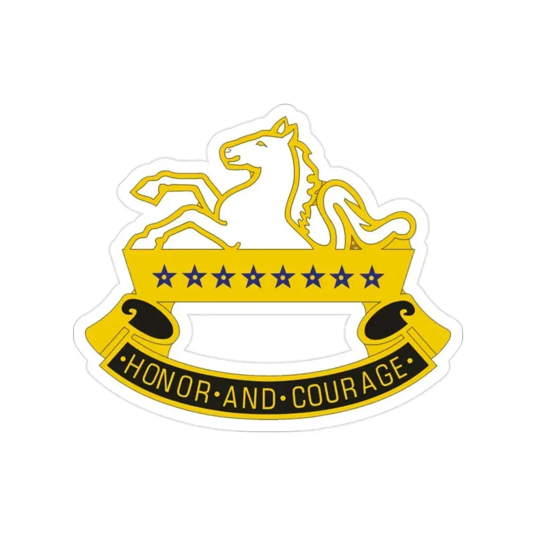 8 Cavalry Regiment (U.S. Army) Transparent STICKER Die-Cut Vinyl Decal 2 Inch - The Sticker Space