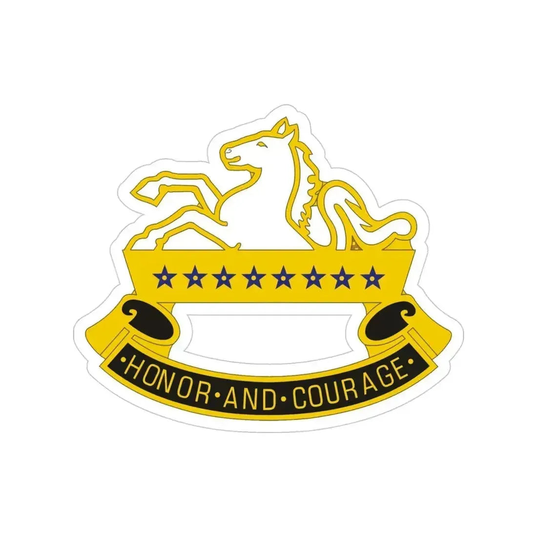 8 Cavalry Regiment (U.S. Army) Transparent STICKER Die-Cut Vinyl Decal 4 Inch - The Sticker Space