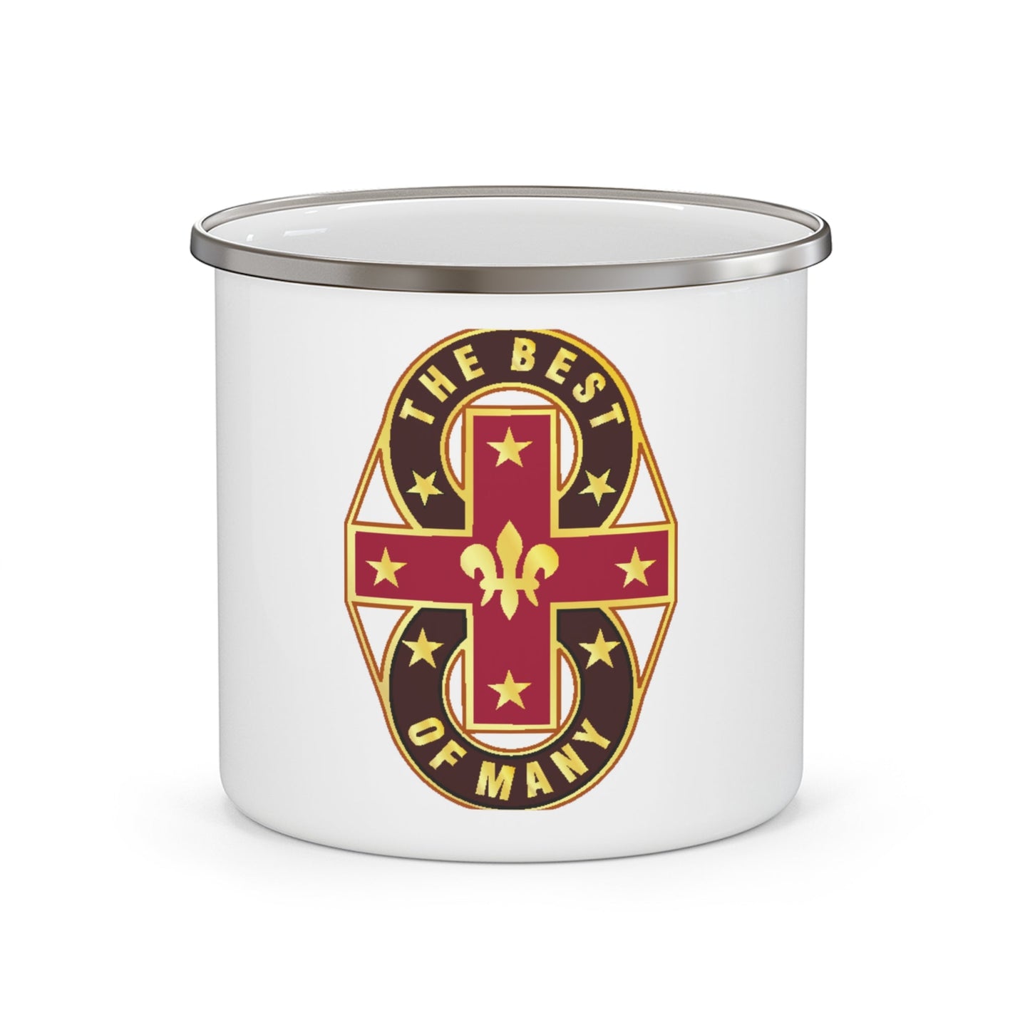 8 Evacuation Hospital (U.S. Army) 12oz Enamel Mug-12oz-The Sticker Space